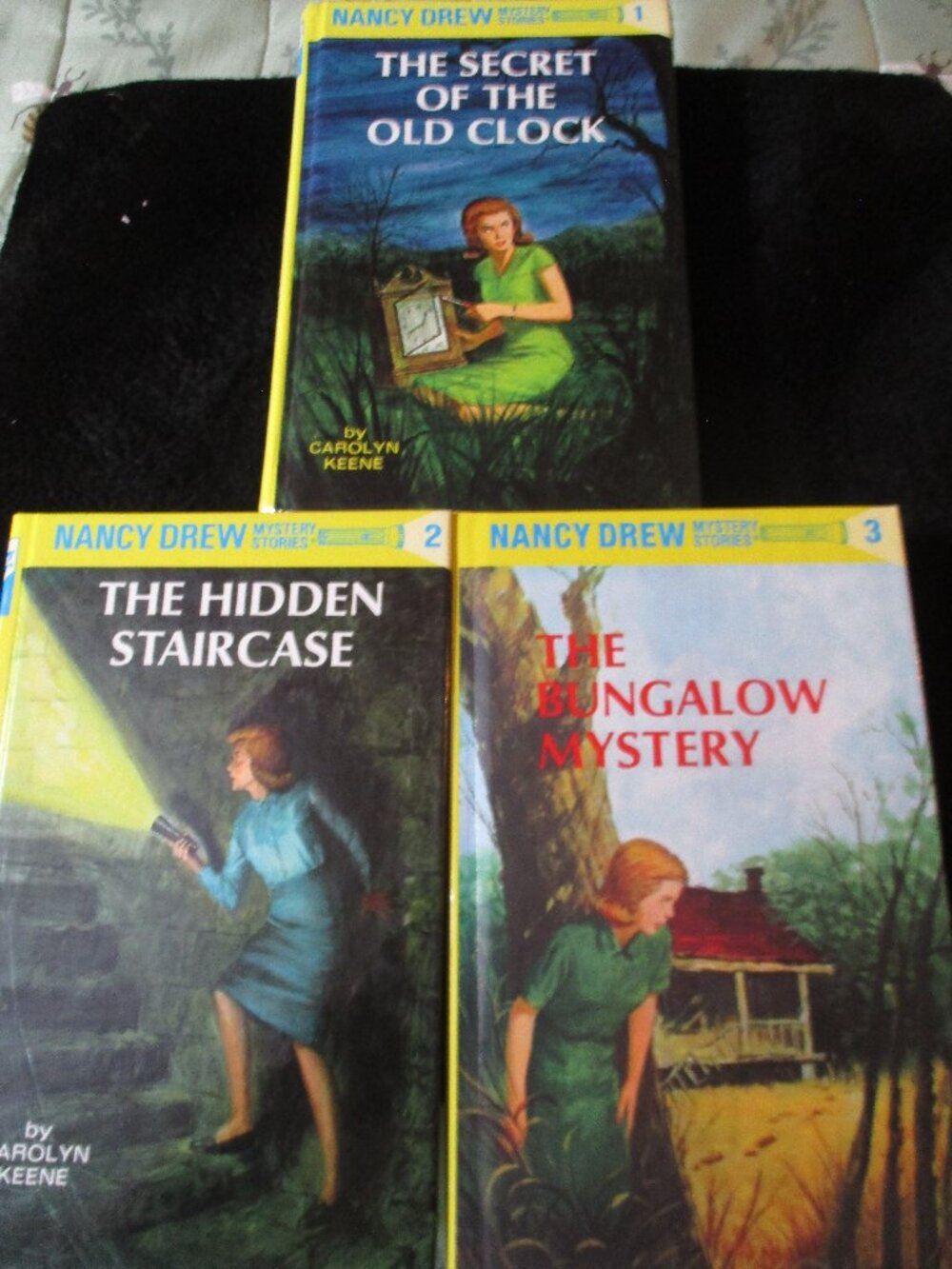 Lot of Three Vintage Nancy Drew Mystery Hardcover Books Novels